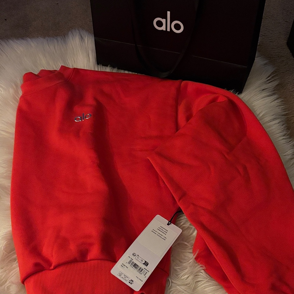 Alo Bright Red Sweatshirt